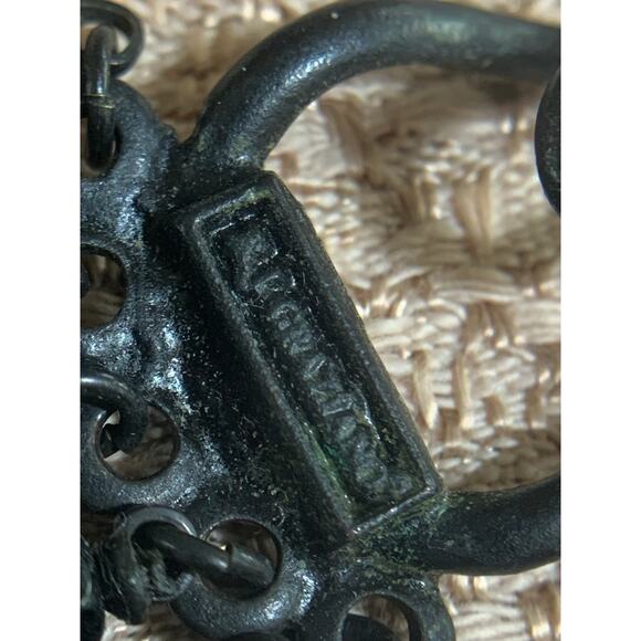 VTG Signed RJ Graziano Beaded Choker Necklace Filigree Pendant Gothic Y2K EUC - Picture 11 of 11